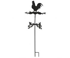 Esschert Design Girouette en métal, Marron, 45 x 40 x 134.3, wv19