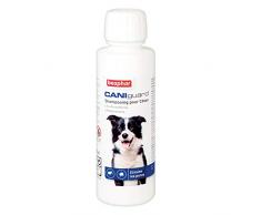 BEAPHAR – CANIGUARD - Shampooing antiparasitaire pour chien à la Perméthrine – Nettoie et protège contre les tiques, les phlébotomes et les puces – Jusquà 100 % defficacité - Flacon de 200 ml