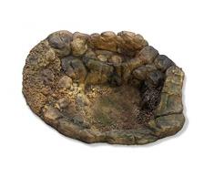 Aqua Maniac Naturel Reptile Rock Pool pour terrarium vivarium pour serpents, araignées, grenouilles, Terrarium Décor