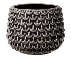 Bloomingville Pot de fleur, noir, cramique