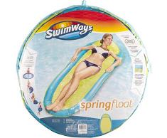 SwimWays - 6045237 - Spring Float Original - Matelas Gonflable de Piscine Semi Immergé en Tissu - Couleur Aléatoire