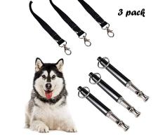 a ray of sunshine Sifflet Haute Fréquence pour Chien,Sifflet Ultrason Chat,Sifflet de Rappel Chien,Sifflets Ultrasons Chien,Sifflet de Chien,pour Chien Chat Animaux -avec Lanière (3 Pack, Noir)