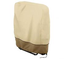 SDSA Housse De Mobilier De Jardin, Housse De Protection Inclinable Pliante, Housse De Chaise De Patio, Matériau : Tissu Oxford 190T Argenté