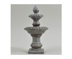 Fée Jardin anglais Mini Pierre Fontaine à eau Jardin miniature Décoration de maison – Elfe Pixie Hobbit magique Idée de cadeau – Hauteur : 12 cm