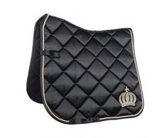 HKM 4057052405068 Tapis de Selle en Satin de Coton Motif by Glööckler9172 Noir/doré