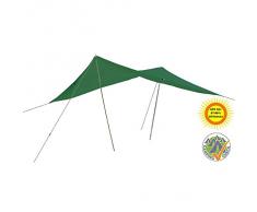 Auvent 300x400cm (Inclus Piquets, Tendeurs Et Oeillets Avec Sac De Rangement) Vert