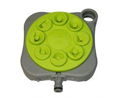 Xclou Griffe piocheuse de jardin jaune et noire - Cultivateur de jardin avec manche ergonomique - Petite griffe à fleurs 3 dents - Outil de jardin multifonction