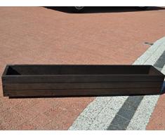 Nouveau bac à fleurs en bois tOP pot de fleurs pour jardin et terrasse montée d6 noix Länge 60cm