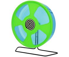 Trixie Roue dExercice Plastique pour Hamster, Diamètre : 28 cm, Coloris Aléatoire
