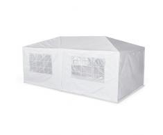 Alices Garden - Tente de réception 3 x 6 m - Aginum - Blanc - à Utiliser comme pavillon, pergola, chapiteau ou tonnelle.