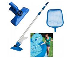 Kit Entretien Nettoyage Piscine avec Perche Télescopique, aspirateur de Bassin, épuisette - INTEX