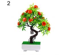 Catkoo Fleurs artificielles, 1 Arbre fruitier, miniascape, Restaurant, Maison, bonsaï, décoration de Table, Parfait pour la décoration de fête, Maison, Bureau, décoration de Noël