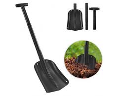 Gifort Pelle à Neige, Portable 3 pièces Alliage daluminium détachable Pelle Avalanche T-Grip Léger, Pelle à Neige dhiver, pour Plantation dune Pelle durgence en Plein air