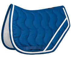 Equi-Theme/EquitM 204680036 Tapis de Selle Unisexe Bleu électrique/Blanc Brillant, Taille Unique