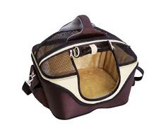 CROCI FAST&EASY Sac 2en1, Sac de transport et panier de couchage pour chien et chat, Sac bandoulière pour animal de compagnie, Sac de transport sécurisé, Taille M, Charge Maximum 15 kg