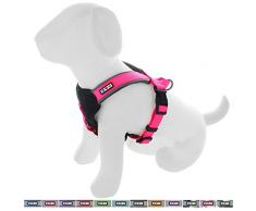PAWTITAS Harnais de Dressage pour Chien/Chiot rembourré réfléchissant réglable Doux Rose Petit