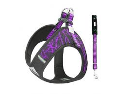 BVAGSS Réglable Respirante Harnais Anti Traction Pet Vest Harness pour Chien Gros Grande Moyen Petite Taille XH030 (M, Purple)