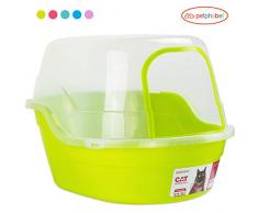 petphabet Maison de Toilette pour Chat Toilette Enveloppée pour Animaux XXL Multiple Couleur Disponible (Vert)
