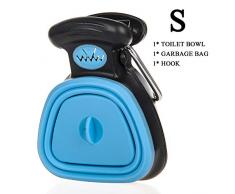 Pelle à déjections canines pour chien, chat, animal de compagnie, ramasse-crottes portable avec porte-clés, ramasse-crottes avec sacs, ramasse-déchets pour animaux de compagnie, parfait pour lherbe