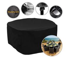 F Fellie Cover Housse de Protection Housses pour mobilier de Jardin Impermeable Anti-poussiere dexterieur Couverture de Patio pour Table et Chaise Ronde 239 x 80cm