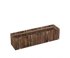 ARTHAO Bac À Fleurs En Bois Massif, Pot De Fleur Extérieur Anti-corrosion Jardinière Bac À Fleurs Balcon (Size : 120×30×30CM)
