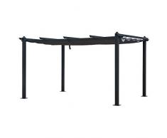 Happy Garden Pergola autoportante 3 × 4m Cassis Grise - Structure Aluminium