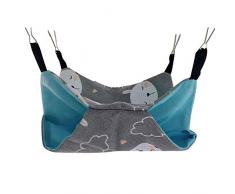 Baifeng Animal de Compagnie Hamacs Suspendu Lit Cage Double Couche Toile Hamac Hamsters Chinchillas Furets Hamac - Grizzly, 34cmx34cm