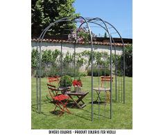 Louis Moulin Gloriette, Tuteurs Tube Carrés, Fer vieilli, 245x245x250 cm, , 3076
