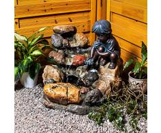 Köhko Jeu deau Jeu pour Enfants avec éclairage LED Fontaine de Jardin Fontaine Fontaine pour intérieur et extérieur