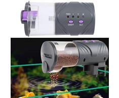 Distributeur automatique Multifonctionnel de poissons pour le réservoir daquarium, alimenteur de nourriture de poisson rouge danimal familier pour la base de fixation de flocon / comprimé / granu