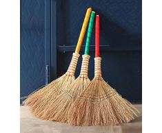 YUDEYU 3 Pièces Paille Balai Dureté Modérée Fait Main Nettoyage De Lassainissement (Color : Natural, Size : 80x45cm)