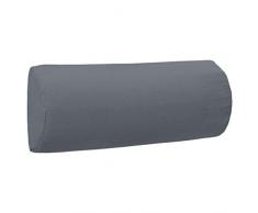 vidaXL Appui-tête de Chaise Longue Oreiller de Chaise Longue Coussin de Bain de Soleil Appui-tête de Transat Gris 40x7,5x15 cm Textilène