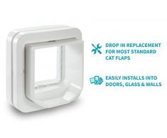 Sureflap chatière à Puce Électronique pour chat, Blanc