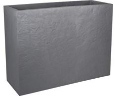 EDA Jardinière Volcania Pot carré, Gris Galet