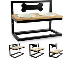 Wantryapet Gamelle surélevée réglable en Acier Inoxydable pour Chien et Chat