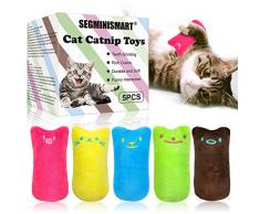 SEGMINISMART Jouet en Peluche Catnip, Jouet Chat Herbe à Chat, à Mâcher et à Nettoyer Les Dents, Appropriés pour Les Jouets pour Chat dintérieur