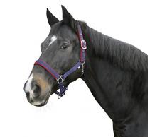 KERBL Dexter Licol pour Cheval Bleu/Rouge Taille 3