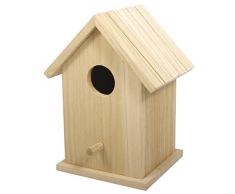 Rayher boîte 62291000 nichoir à oiseaux en bois fSC mix credit 12 5 x 10 x 17 cm 2 pièces