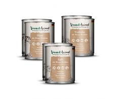 Venandi Animal Nourriture Premium Package Test II 4 Cheval/4 Veau/4 Dinde sans Céréale 6 pour Chat