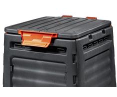 Jardinion composteur, volume 320 litres, résistant aux intempéries, silo de compostage, jardinage, seau, tas, jardin, professionnel, outdoor Anthracite ST