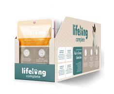 Marque Amazon- Lifelong Aliment complet pour chats adultes- Sélection au poisson en sauce, 2,4 kg (24 sachets x 100g)