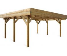 Carport EVOLUTION 2 en bois autoportant