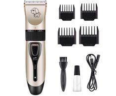 Comblu Tondeuse électrique pour chien, kit de toilettage pour chien, batterie USB, faible bruit, sans fil