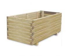 Festnight Jardinière en Bois Rectangulaire 100 x 50 x 40 cm