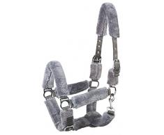 PFIFF Licol Cozy, avec Fausse Fourrure - Pur-Sang, Gris