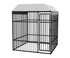Tidyard Cage pour Chien | Chenil Grande | Chenil pour Chiens avec Toit Robuste 2 x 2 m