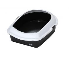 Europet Bernina Bac à Litière Rectangulaire Gris Anthracite Taille M 43 x 56 / 14 cm