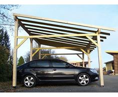 Habrita - HABRITA - Carport double monopente avec préparation pour couverture légère