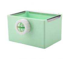 Pssopp Mangeoire en Plastique Fixable Nourriture et Eau Bol pour récipients Bol Petit approvisionnement en Nourriture pour Animaux pour Lapin Domestique Cochon dInde Chinchilla Hamster Furet