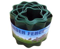 LUNAH Bordure de pelouse en plastique flexible pour jardin, pelouse, parterres de fleurs et pierres, Pas de zéro, 2 pièces., 9m*15cm